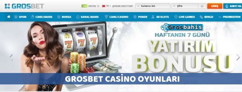 Grosbet casino oyunları